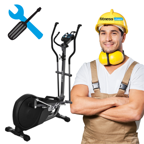 Fitnessshoppens uddannede montører tilbyder at samle din nye crosstrainer.